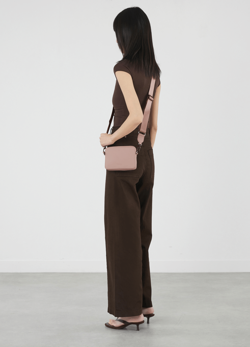 Lipault Lost In Berlin Crossbody Bag - The Box  Rose Quartz Lipault Lost In Berlin Crossbody Bag - The Box  Rose Quartz