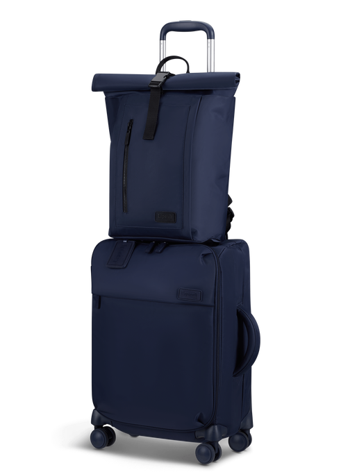Lipault City Plume Rolltop Backpack  Bleu Marine Lipault City Plume Rolltop Backpack  Bleu Marine