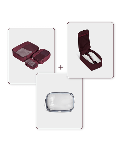 SET TRAVEL ACCESSORIES BORDEAUX