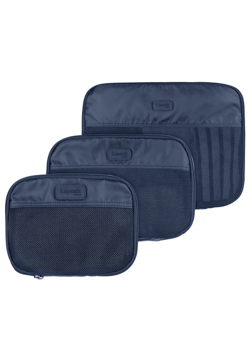 Lipault Lipault Travel Accessories Set Of 3 Packing Cubes  Navy