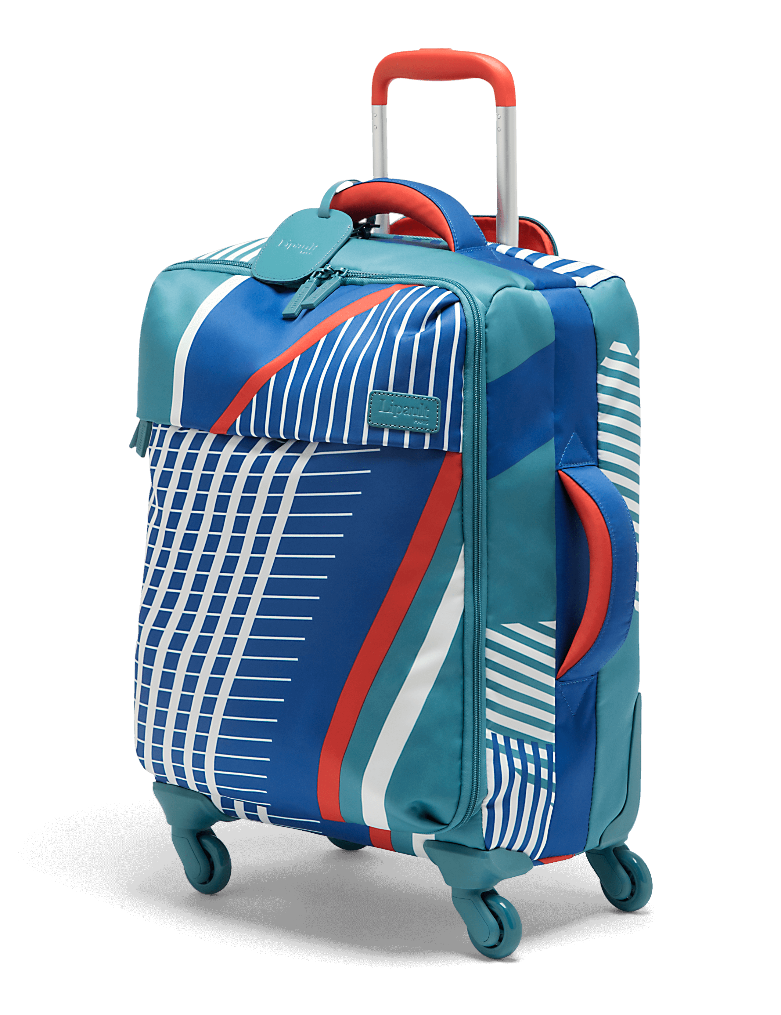 North Coast Trolley mit 4 Rollen 55cm Stripes/Coral/Blue | 2